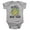 Athletic Heather, variant on New Year Same Mess With Taz Unisex Infant Snap Suit for Baby