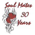 thumbnail image 3 of CafePress - SOUL MATES Red 30 - Greeting Card, Blank Inside Matte, 3 of 4