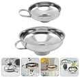 thumbnail image 2 of 2pcs Canning Funnel with Handle Metal Funnel Caning Kitchen Wide Mouth Funnel for Oil Liquor Canning, 2 of 5