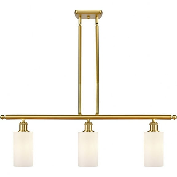 Innovations 516-3I-SG-G801 Clymer 3 Light Island Light part of the Ballston Collection, Satin Gold