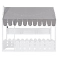 thumbnail image 6 of Aukfa Twin House Bed with Fence and Tent for Kids, Wooden Montessori Bed with LED Lights & Storage Shelves for Toddler Boys and Girls Bedroom, White, 6 of 8