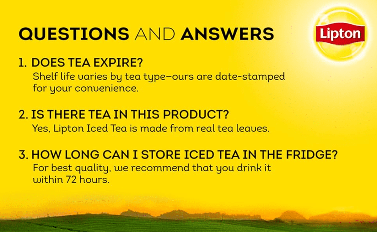 Lipton Lemon Iced Tea Mix, Sweetened with Cane Sugar, Natural Lemon Flavor, Makes 28 Quarts Each, Pack of 6 (Total 168 Quarts)
