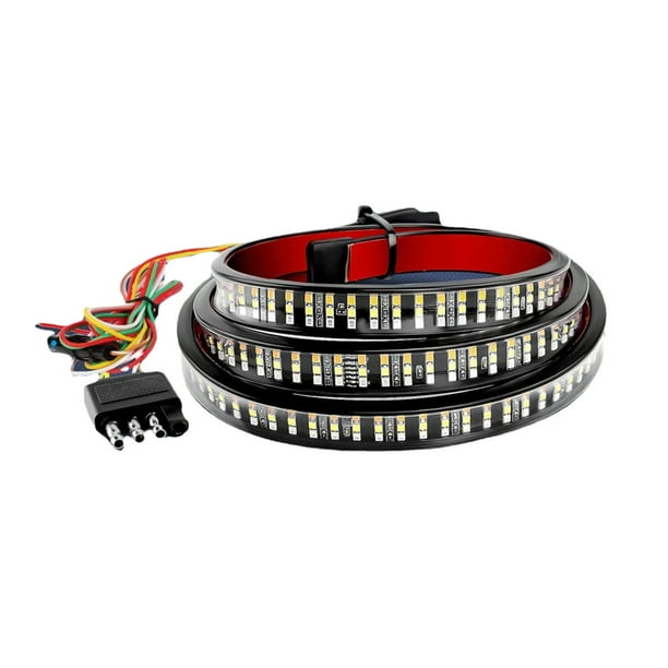 Tira De Luz Led Para Portón Trasero De Camión Barra de luz de freno 12V Barra de luz de parachoques suave para vehículo Jeep RV SUV (1,2 m) Ehuebsd Accesorios para autos y motos