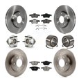 thumbnail image 1 of Transit Auto Front Rear Hub Bearing Assembly Disc Brake Rotor and Semi-Metallic Pads Kit (10Pc) for Car 2005 Mazda 3 2.0L with 4-Wheel ABS From 01 05 - Left Right Side (Driver Passenger) KBB-106685, 1 of 10
