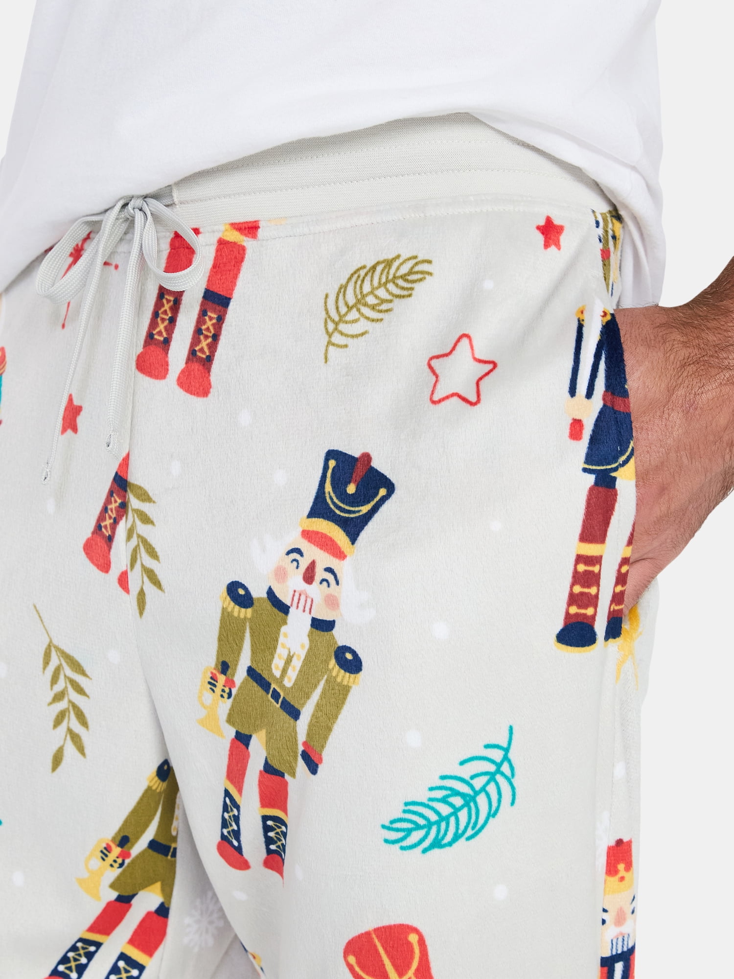 Men's Christmas Print Fleece Jogger Sleep Pants from Holiday Time, Sizes S-2XL