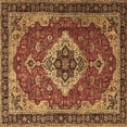 thumbnail image 1 of Ahgly Company Indoor Square Persian Brown Traditional Area Rugs, 5' Square, 1 of 4