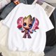 thumbnail image 1 of Camisetas con estampado de Marvel Baby Groot para mujer, ropa de calle informal a la moda, camisetas de dibujos animados para mujer, Camiseta con cuello redondo, 1 of 1