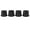 Black, variant on Suodoka 4Pcs Height Adjustable Furniture Riser Wear Resistant Non Slip Pads for Coffee Machine Sofa Black (4.33 inches / 11.0 cm)