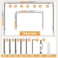 thumbnail image 4 of Over the Table Rod Stand with Clamps 46 Inch-100 Inch Length 29 Inch-55 Inch Height Table Balloon Arch Stand, 4 of 5
