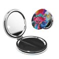 thumbnail image 1 of Qekee Trolls Band Together Print Compact Makeup Mirror Folding Mini Pocket Mirror Portable Hand Mirror Double-Sided 2 x 1x Magnification for Woman Girls-Round Shape, 1 of 9