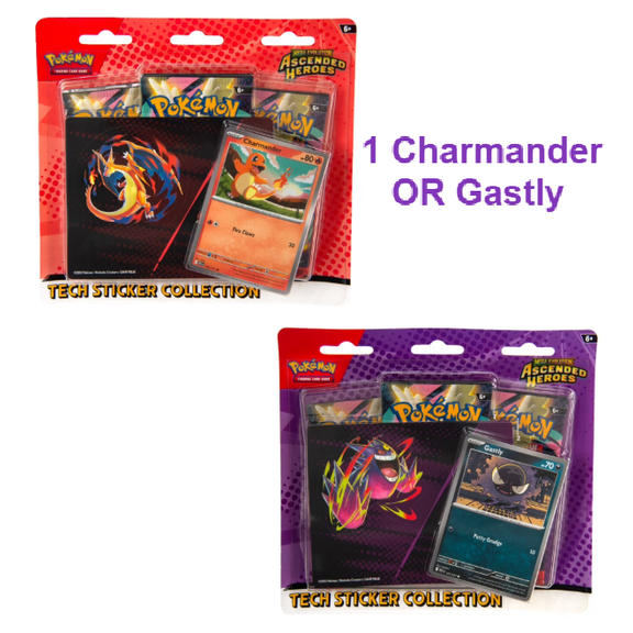 Pokemon TCG: Mega Evolution - Ascended Heroes Tech Sticker Collection! (1 Randomly Selected!)