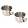 thumbnail image 4 of WEAVILUX Drinking Mug Tea Mugs Silver 304 Stainless Steel 2Pcs, 4 of 8