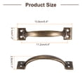 thumbnail image 2 of Uxcell 8Pcs 5.4" Gate Handle with Screw for Kitchen Closet Door, Bronze, 2 of 6
