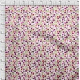 thumbnail image 3 of oneOone Cotton Silk White Fabric Leaves & Flowers Floral Craft Projects Decor Fabric Printed By The Yard 42 Inch Wide, 3 of 4