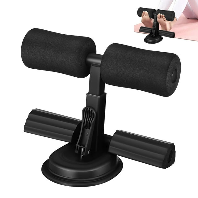 Sit Up Bar For Abs Adjustable Sit Up Floor Holder With Suction Cups Ab Workout Equipment For Home Fitness Sit Up Assistant Device For Core Exercises