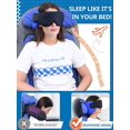 thumbnail image 3 of Juego de Almohadas de Viaje SARISUN para Avión con Hamaca para Pies y Máscara para Ojos, 3 of 6