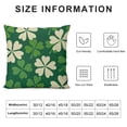 thumbnail image 5 of COMIO  St Patricks Day Pillow Covers Green White Clover Decor Throw Pillows Case for Couch Shamrocks Spring Indoor Outdoor Decorative Cushion Cases for Sofa Bed Decorations, 5 of 5