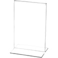 thumbnail image 1 of Plymor Clear Acrylic Sign Display/Literature Holder (Bottom-Load), 8" W x 10" H (2 Pack), 1 of 3