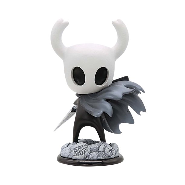 KEVCHE 17cm Hollow Knight Figura Juguete, Hollow Knight Juego Decoración de Escritorio Knight Figura, Hollow Knight Juguete para Niños y Aficionados, Edad 3+