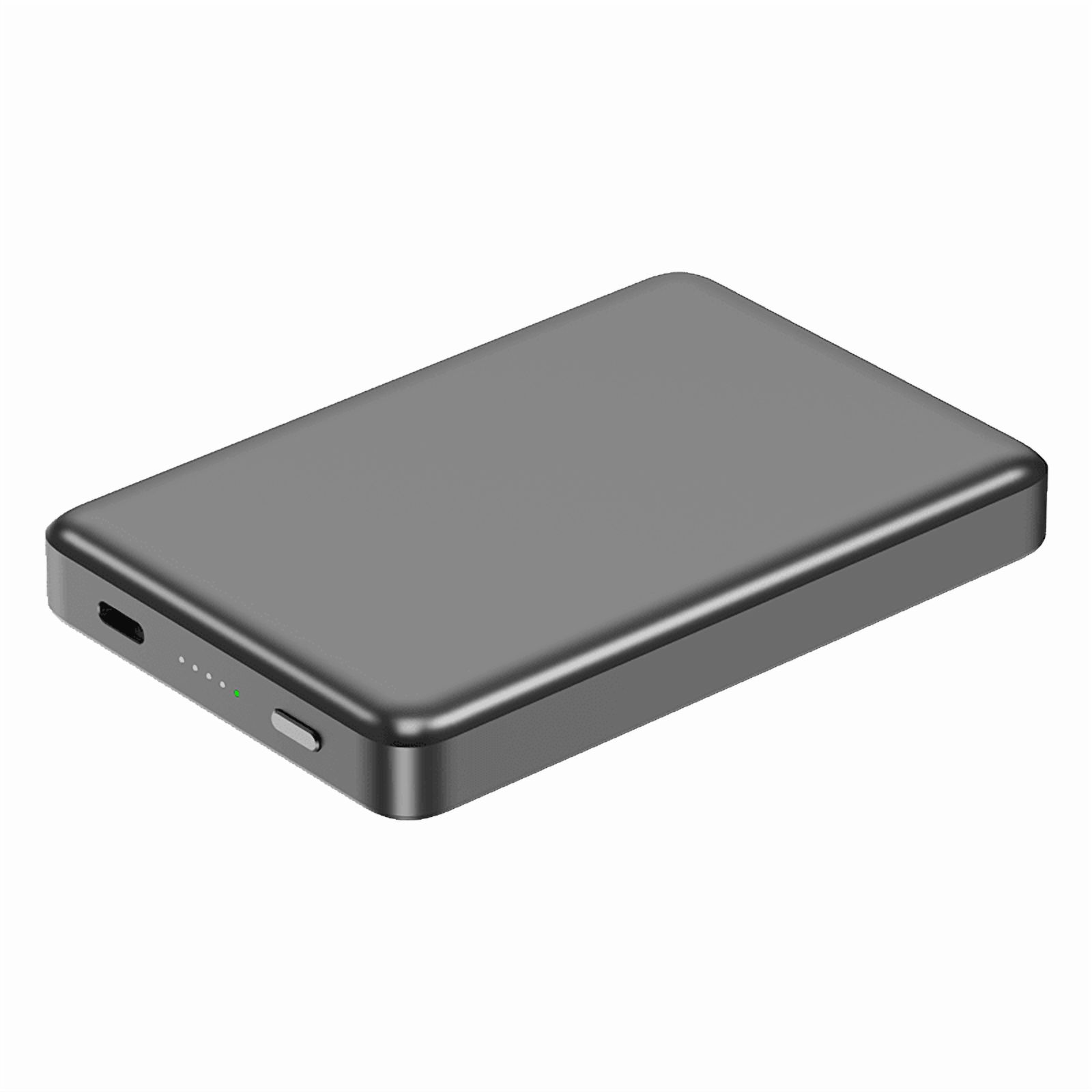 XYZtech X Blade 10000 mAh Wireless Power Bank Compatible with iPhone and Samsung, Metal Casing Design, Gray