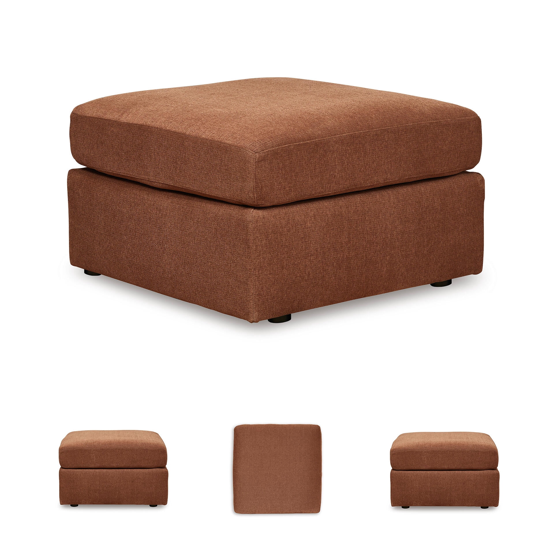 Signature Design by Ashley Modmax Oversized Accent Ottoman - Spice Brown Next-Gen Nuvella Performance Fabric