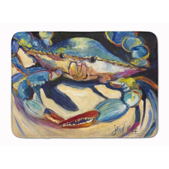 Carolines Treasures JMK1094RUG Blue Crab Machine Washable Memory Foam Mat 19 X 27" multicolor