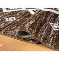 thumbnail image 5 of HR Ultra-Soft Shaggy Area Rug with Southwestern Diamond Pattern  Chocolate Brown and White, Plush 1-Inch Pile, Easy Clean, Quick Crease Recovery  Ideal for Living Room, Bedroom, 5 of 6