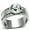 Silver, variant on Luxe Jewelry Designs Women's Stainless Steel Ring with Round Clear Top Grade Crystals - Size 8 (Pack