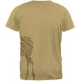 thumbnail image 2 of Moose Scribble Drawing All Over Tan Adult T-Shirt - Small, 2 of 2