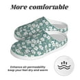 thumbnail image 6 of Fotbe Floral Pattern Women's Fuzzy Curly Fur Memory Foam Loafer Slippers Indoor Outdoor Slippers Winter Home Shoes-35/36, 6 of 7