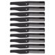 thumbnail image 1 of Peine plegable para barba, peine plegable de 10 piezas, peine negro para cabello de dientes finos, peine plegable ultra sensible, 1 of 9