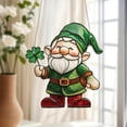 thumbnail image 4 of Leprechaun Gnome Window Hanging, St. Patrick's Day Acrylic 2D Ornament, Shamrock Clover Decoration, Irish Lucky Gift for Home or Car Decor, 4 of 4