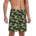 thumbnail image 2 of Wukai Camouflage Dinosaur Men’s Short Pajama Pants With Pockets Soft Sleep Pj Shorts for Men-Medium, 2 of 6