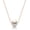 white pearl - rose gold chain, variant on Pearl Necklaces for Women Floating Single Freshwater Pearl Pendant Necklaces with Silver Plating 18 inch Chain Pearl Jewelry Gifts for Her 8-9mm White/Pink/Purple