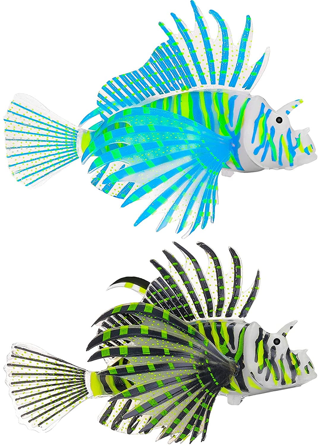 Soft Floating Ornaments Glowing Luminous Lionfish Fish Tank Aquarium Décor 
