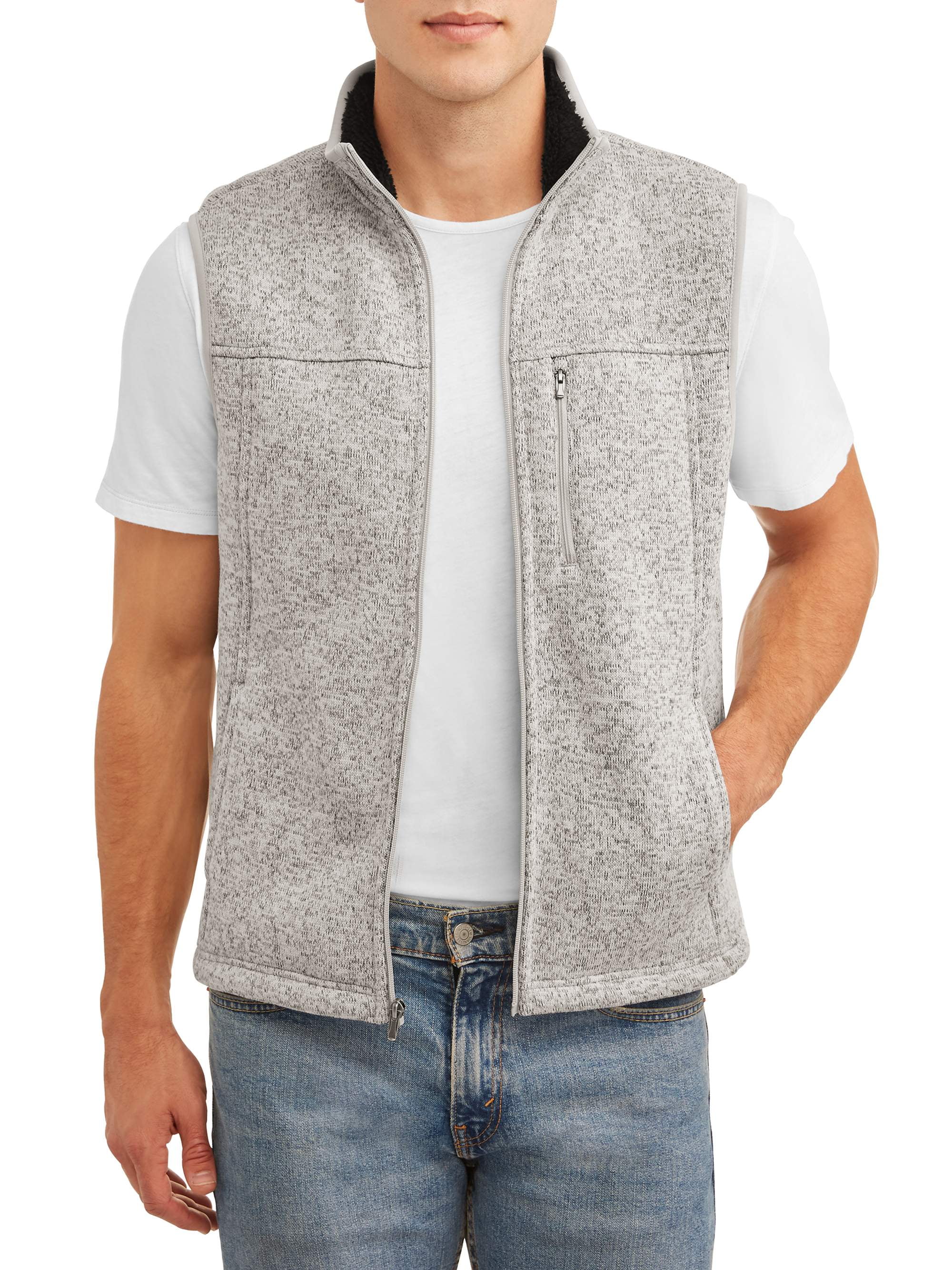 Sherpa Sweater Fleece Vest 