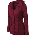 thumbnail image 2 of ORUYROP Women's Lightweight Front Zipper Solid Utility Anorak Hoodie Vest/Jacket, 2 of 7