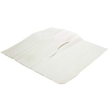 BodyMed Headrest Paper Tissue Sheets - 12 x 12 Squares with Nose Slit for Chiropractic Exam Table or Massage Table - White - 1000 per Box