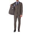 thumbnail image 2 of Ferrecci Men's Bradford Grey Slim Fit Notch Lapel 3 Piece Vintage Tweed Heritage Suit Set - Blazer Jacket, Vest and Pants (46 Short), 2 of 7