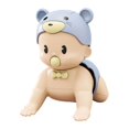 thumbnail image 2 of HUASHENG Crawling Doll Adorable Doll Music Toy Musical Dolls Toy Singing Doll Toy Musical Doll My First Doll For Moving Plastic Child Vocalize Climbing, 2 of 5