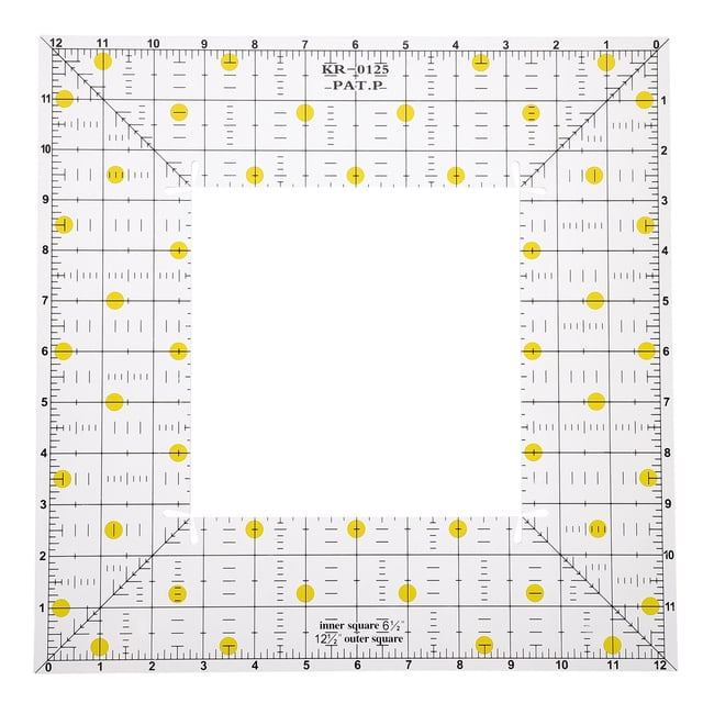 Miangastore Règle de Couture Carrée 1 Pce, Règle de Patchwork pour Vêtements