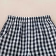 thumbnail image 6 of Toddler Boy Summer Outfits Baby Boy Embroidery Print Short Sleeves T-Shirt Plaid Shorts Set Boy Clothes Set, 6 of 7