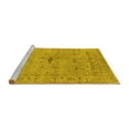 thumbnail image 2 of Ahgly Company Machine Washable Indoor Rectangle Oriental Yellow Industrial Area Rugs, 8' x 10', 2 of 4
