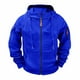 thumbnail image 4 of pstuiky manga larga de hombre, Chaqueta tipo cárdigan con capucha y cremallera de manga larga de color liso para hombre Tops casuales para hombres l, 4 of 5