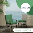 thumbnail image 3 of ARDEN Basics Outdoor Seat Pad Cushion, 17 x 17, Rain-Proof and Fade Resistant, Moss Green Mila, 3 of 9