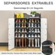 thumbnail image 5 of Armario de Almacenamiento con Puertas, Zapatero Portátil con 6 Niveles para 24 Pares de Zapatos ,Organizador para Zapatos con Cerramiento y Soporte, 5 of 8