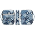 thumbnail image 2 of ZUXONGSY Blue Daisy Flower Print Bible Cover for Women Large Bible Bag Portable Scripture Bag with Multiple Pockets Carrying Book Case for Study, 2 of 7