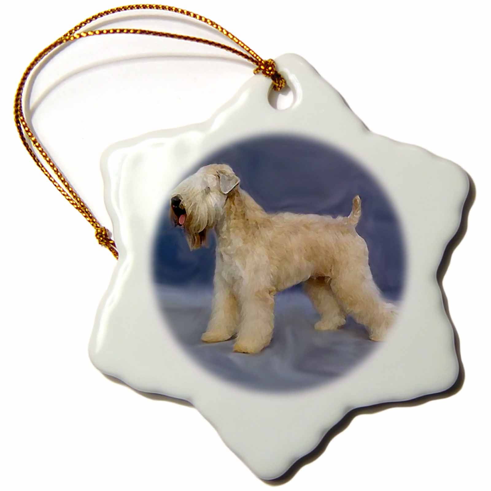 3dRose Soft Coated Wheaten Terrier - Snowflake Ornament, 3-inch ...