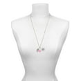 thumbnail image 3 of Delight Jewelry Silvertone Key - Oval Seal - Hot Pink Heart Nurse Strong Zoe Necklace, 3 of 4