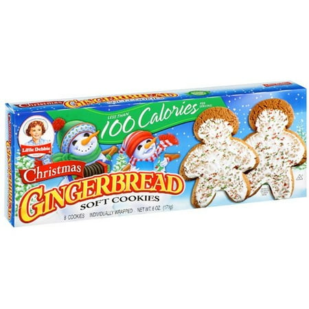 Little Debbie Christmas Gingerbread Soft Cookies, 8 ct, 6 oz - Walmart.com
